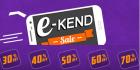 Upto 70% off in E-kend sale starts 8 A.M. 31st Jan