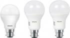 Philips 9 W, 16 W Standard B22 LED Bulb  (White, Pack of 3)