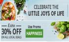 30% off on Local deals (HAPPINESS)
