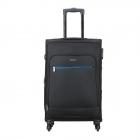 Aristocrat Nile Polyester 66 cms Black Suitcase (STNILW66BLK)