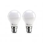 Syska Base B22 9-Watt LED Bulb (Pack of 2, Cool Day Light)