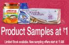 Product Samples at Rs.1 @ 9 am