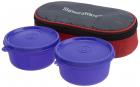 Signoraware Mid-Day Lunch Box with Bag, Deep Violet