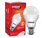 Eveready Base B22 7-Watt LED Bulb with free AA size battery (Pack of 6, Cool Day Light)