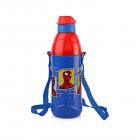 Cello Puro Kids Steel Inner 600ml Water Bottle for Kids, Blue,Set of 1