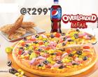 Overloaded Meal (Any Overloaded Pizza +1 Pepsi Pet + 1 Garlic bread) At Rs. 299