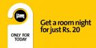 Book a hotel today and get a room night at just Rs. 20