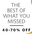 40% - 70% Off On Branded Clothing & Accessories