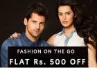 Flat Rs 500 off - TShirts @ Rs 299/-, Shoes @ Rs 199/-