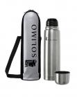 Solimo Stainless Steel Flask, 1000ml, Silver