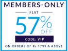 Flat 57% off on Rs. 1499 & above + 15% cashback with Mobiwik