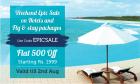 Flat Rs. 500 off on Rs. 1999 on hotels & fly & stay packages