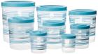 Princeware Twister Plastic Package Container Set, 8-Pieces, Blue