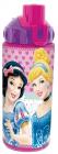 Disney Princess Polypropylene Pop Up Straw Bottle, 380ml, Pink-Violet