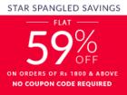 Flat 59% off on Clothing