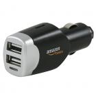 AmazonBasics 4.0 Amp Dual USB Car Charger for Apple and Android Devices - Black
