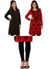 Collection Of 2 Warm Kurtas + 1 Bottom By Huma