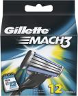 Gillette Mach3 Blades - 12 Cartridges