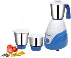 Pigeon Amaze 550 W Mixer Grinder(Blue, White, 3 Jars)