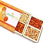 Ghasitaram Gifts Orange Diwali Dryfruits Box - 200 gms