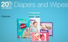 20% off or more on Diapers & Wipes