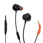 JBL Quantum 50 by Harman Wired in-Ear Gaming Headphone with Twist-Lock Technology, Inline Voice Focus Microphone and Master Volume Slider (Black)