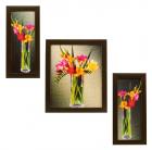 Indianara 3 Piece Set of Framed Wall Hanging Art