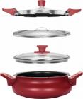 Pigeon - Belita 3-in-1 3 Ltr Pressure Cooker Set - RED EXTERIOR