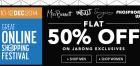 Flat 50% off ALL LIFESTYLE PRODUCTS