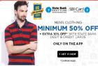 Min 50% Off on Men