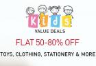 Flat 50-80% Off On Kids Value Deals