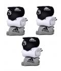 Adidas White, Black And Gray Cotton Ankle Length Socks - Set Of 9