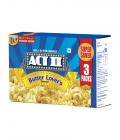 ACT II Butter/Natural Flavour Microwave Popcorn (Pack of 3)