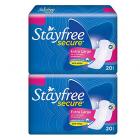 Stayfree Secure Cottony Sanitary Napkins with Wings – 20s (XL, Pack of 2)