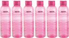 Nayasa Groove PET Fridge Bottle, Set of 6, Pink