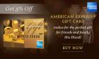 American Express Gift Cards at 5% discount