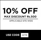 Flat 10% off Sitewide