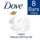 Dove Cream Beauty Bathing Bar, 100 g (Pack of 8)