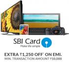 Extra 1250 off on Rs. 10000 & above on SBI Credit Cards
