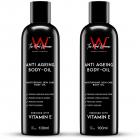 The Real Woman Anti Ageing Body Oil for Women removes Scars Stretch Marks Treats Uneven Skin Tone Ageing Skin Dehydrated Skin (Pack of 2)
