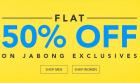 Flat 50% off or more