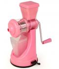 Fruit and Vegetable pink juicer steel handle