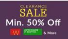 Women’ s Clothing Footwear & Accessories 50 % – 80 % Off