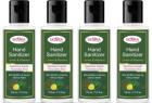 Skiura kills 99.99% germs and infection without water with triple action formula sanitizes (Pack of 4) Hand Sanitizer Bottle  (4 x 210 ml)