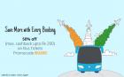 Get 50% cash back on booking bus tickets
