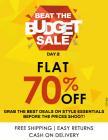 Flat 70% off In Beat the budget sale