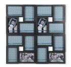 @Home Cluster Plastic Collage Photo Frame (3 cm x 57.51 cm x 57.99 cm, Black)