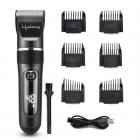 Lifelong LLPCM17 Ace Pro Rechargeable Hair Clipper with Digital Display, 3 hours runtime, 6 combs (3 mm - 12 mm)| Heavy Duty for Hair and Beard Cut (Black)