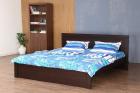 HomeTown Dazzle King Size Bed (Walnut)