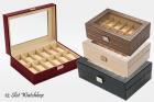 12 Slot Quilted Watch Box Organizers